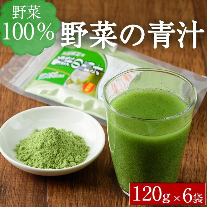  野菜の青汁 (計720g・120g×6P) 青汁 粉末 ダイエット 健康食品 野菜 食物繊維 大分県 佐伯市【EC02】【天然素材 (株)】