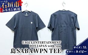 オリジナルTシャツ 島SABA WPN TEE【カラー:ネイビー】【サイズ:XLサイズ】KB-125