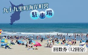 旅行 九十九里町 海岸 町営 駐車場 12回分 回数券 チケット 券 ギフト券 利用券 体験 海 マリンスポーツ