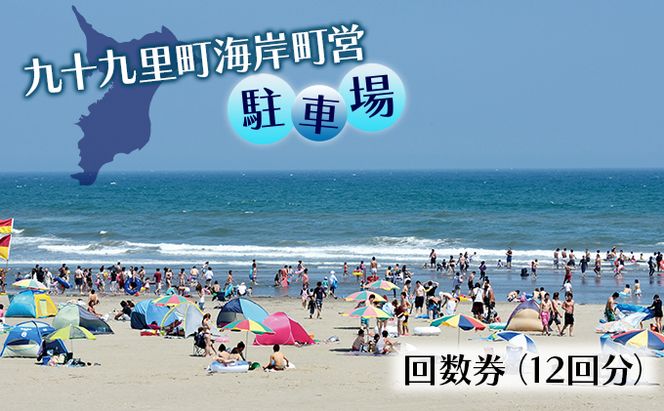 旅行 九十九里町 海岸 町営 駐車場 12回分 回数券 チケット 券 ギフト券 利用券 体験 海 マリンスポーツ