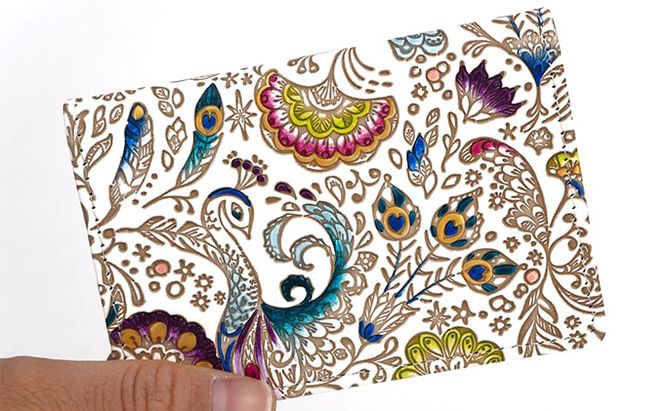 パスケース 孔雀 文庫屋大関 名刺入れ カードホルダー 名刺ケース 名刺ホルダー カード入れ 定期入れ 定期ケース 雑貨 生活雑貨 小物 革小物 革製品 本革 日用品 民芸品 工芸品 東京 東京都 墨田区