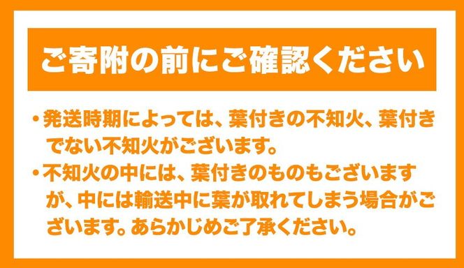 採れたてフレッシュ! 超完熟・葉付き不知火3kg まるまつ農園《3月中旬-4月末頃出荷》 和歌山県 日高川町 不知火 柑橘 しらぬい  完熟---wshg_mrm11_bc34_23_22000_3kg---