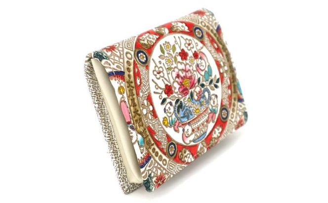 【文庫屋大関】箱まち小銭入れ 唐子【皮革工芸品】 革製品 工芸品 民芸品 牛革 財布 小銭入れ 小物入れ お祝い ギフト プレゼント 墨田区 東京都