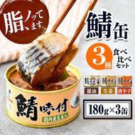 若狭の鯖缶 3種 食べ比べセット 詰め合わせ しょうゆ 生姜入り 唐辛子入り セット サバ缶 鯖缶 さば缶 さばの缶詰 鯖の缶詰 サバ 鯖 さば 缶詰 缶詰め 魚 お魚 魚介 魚介類 惣菜 水産加工 加工品 福井 福井県 若狭町