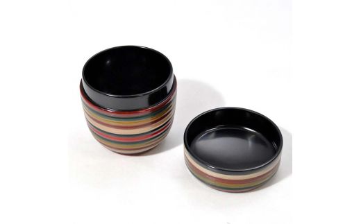 山中塗 中棗 細独楽 1個 轆轤挽き 棗 茶入れ 黒漆 化粧箱 贈答 贈り物 ギフト 山中木製漆器 伝統工芸 工芸品 国産 日本製 F6P-0211