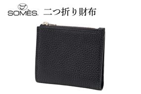 SOMES GL-10 二つ折り財布 ブラック [ソメスサドル 北海道 砂川市 12260872] ソメス バッグ メンズ レディース 本革 革 革製品 鞄 かばん レザー 財布