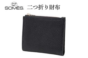 SOMES GL-10 二つ折り財布 ブラック [ソメスサドル 北海道 砂川市 12260872] ソメス バッグ メンズ レディース 本革 革 革製品 鞄 かばん レザー 財布
