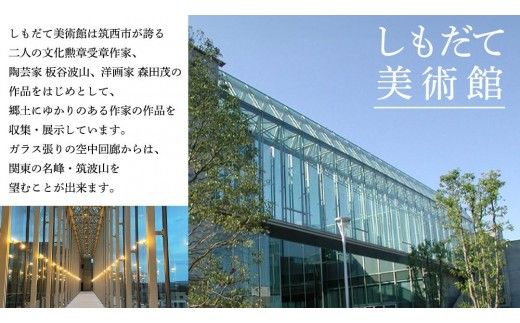 筑西の芸術を訪ねて「しもだて美術館」&「板谷波山記念館」入館券引換票[BV001ci]