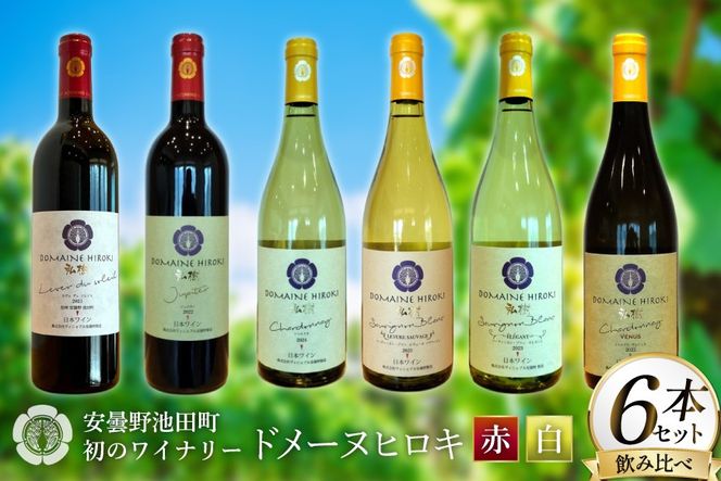 白 赤 ワイン 750ml 6本 セット [ヴィニョブル安曇野 長野県 池田町 48110817] 飲み比べ ワインセット