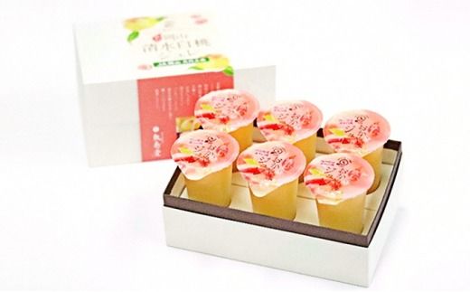 敷島堂 飲む 岡山清水白桃ジュレ 6本入 [№5735-0912]
