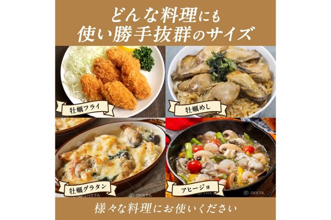 【D6-003】牡蠣好きなあなたに！冷凍むき身牡蠣お届け便【隔月定期便(計3回発送)】