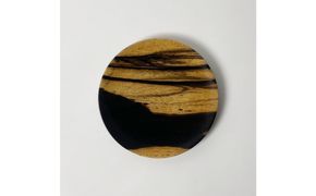 黒柿 丸皿 15cm 5寸 1枚 322032_BG042