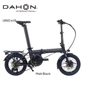 DAHON International Folding E-Bike Unio e16　Matt Black【四日市市 で人気の返礼品 武田産業 折り畳み自転車 電動アシスト 自転車 折りたたみ自転車 折りたたみ式自転車 三重県 四日市市ふるさと納税】