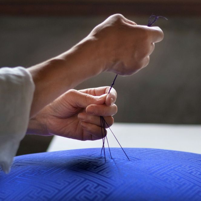 祝寿ざぶとん 座布団 ざぶとん 55cm×59cm 国産 お祝い 贈答 プレゼント 紗綾形 桔梗色《45日以内に出荷予定(土日祝除く)》--- A-231a_kikyo---