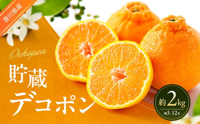 貯蔵デコポン 約2kg デコポン でこぽん 柑橘 フルーツ 果物 くだもの 果実 旬の果物 旬のフルーツ 香川 香川県 東かがわ市