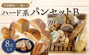 【天然酵母パン オ フルニル デュ ボワ】天然酵母パン屋のハード系パンセット　B（8点入）【パン 詰め合わせ ご当地グルメ バゲット 美味しいパン おいしい 朝食 ギフト 贈り物 ベーカリー セット ぱん 国産小麦 パンセット】 041009_EN002