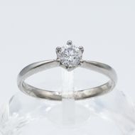 Dカラー ダイヤモンド リング 0.3ct Ag900[Pt100] （111118r） (BR-99)
