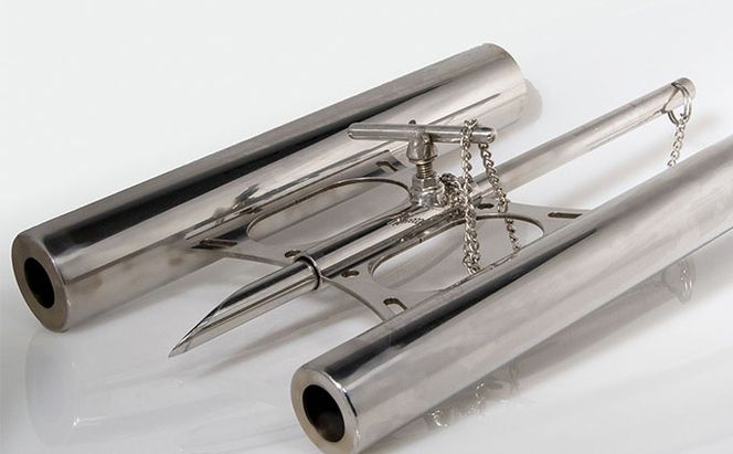 ステンレス製 磯釣り用竿・たも網立て 雑貨 日用品 