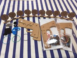 自分で作り遊べるゴム銃・まと工作 セット