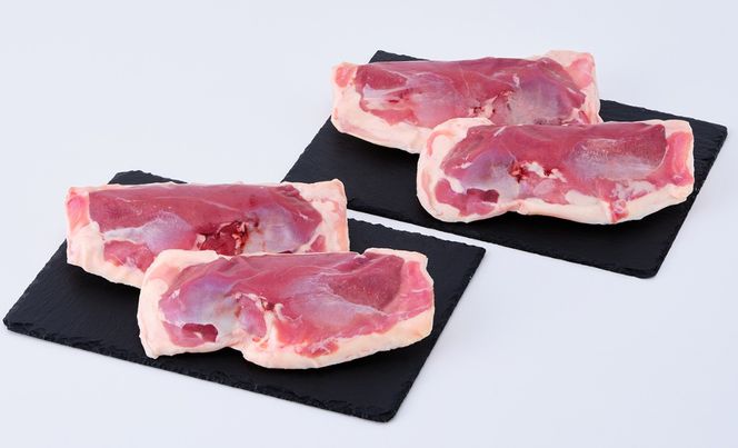 【A-247】グッドワン　近江鴨ロース（ステーキカット）×4枚（1枚：約350～400g）【高島屋選定品】