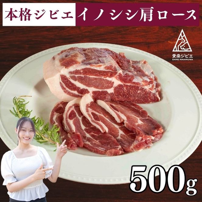 愛南ジビエの猪肩ロース肉　500g（5個/月限定）