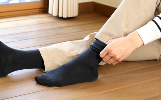 《絹生活研究所》内側シルク靴下2足セット（メンズM) ファッション小物 ファッション 服 衣類 男性 くつ下 