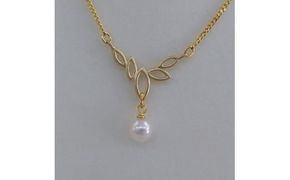 20-39伊勢志摩あこや本真珠ネックレス・スモール5ドロップG