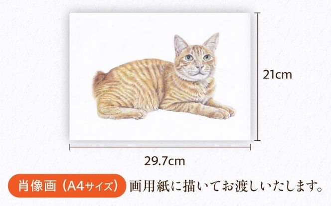 ＼唯一無二の作品へ/ ペット 肖像画（A4サイズ） 絵画 犬 ネコ 愛西市 / 村雲さゆり[AECU002]