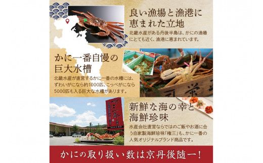 かに卸問屋がお届け・自社釜ゆで！山陰沖ゆで松葉がに 700ｇ～800ｇ 中大サイズ（11月発送）／北畿水産　HK00309