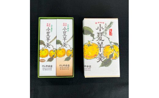 小夏羊かん 2本入り（小豆餡・てぼ餡 各1本）羊羹 ようかん 和菓子 お菓子 おかし おやつ スイーツ こなつ あずき 土佐銘菓 プレゼント 贈答 手土産 食品 お取り寄せ【のしや本家】 [BQCN001]
