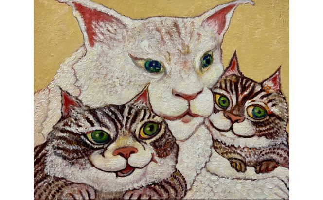 アーティストが描く愛しいペットのポートレート　F30号 142069_DK013