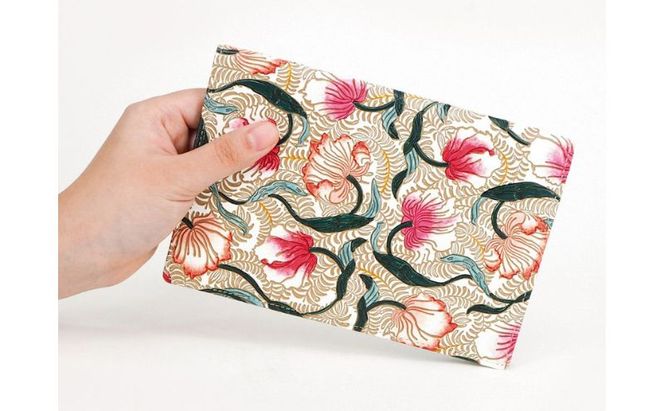 【文庫屋大関】パーソナルホルダー　ノースガーデン＜コーラル＞【皮革工芸品】 民芸品 雑貨 日用品 文房具 革小物 牛革 ファイル ケース 