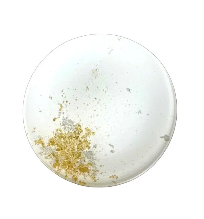 丸小皿 古代（金箔）純白［NF175］ 303446_CU90081VC03