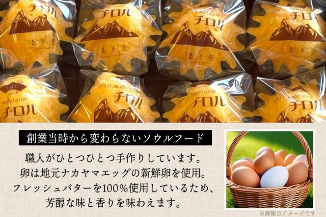 お菓子 プチマドレーヌ チロル 16個入 [宝達山本舗松月堂 石川県 宝達志水町 38601234] マドレーヌ お菓子 焼き菓子 菓子 おかし スイーツ 洋菓子 おやつ 小分け