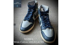 NODC Wide Cotton SHOELACES ３セット［173N23］NODC Wide Cotton SHOELACES 靴ひも 選べる カラー ブラック ホワイト グレー ネイビー