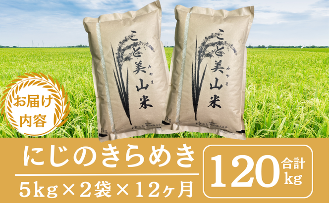 【定期便12回】令和7年産 にじのきらめき 10kg 美山町産 こと美山米