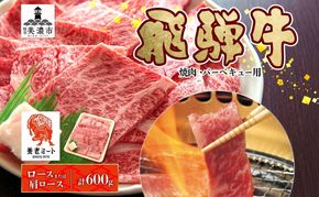 飛騨牛 ロースor肩ロース 焼き肉・BBQ用 計600g ロース肉 ロース 肩ロース肉 肩ロース 肉 お肉 牛 牛肉 和牛 国産牛 国産 日本産 BBQ 焼肉 焼き肉 冷凍保存 小分け イベント 一人暮らし お取り寄せグルメ ご当地 岐阜県 美濃市