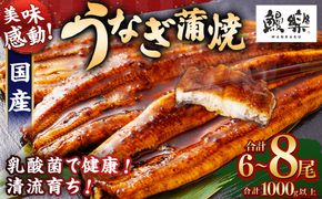 極上鰻！うまい！＜うなぎ 国産 うなぎ蒲焼 6～8尾 計1kg以上＞【c1450_mn】