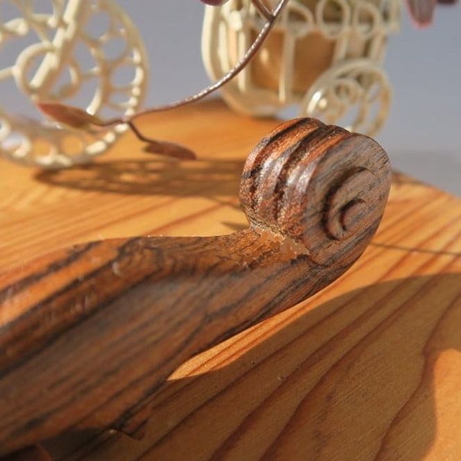 木製かんざし スクロール型 ［195S27］ 選べる 素材 ボコーテ 黒檀 木製 かんざし 緩みにくい 塗装不使用 固定型 飾り用 経年変化 耐久性 髪飾り 和風アクセサリー ヘアアクセ ヘアアクセサリー 愛知県 小牧市 送料無料