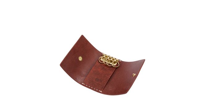 豊岡財布 haaki Leather キーケース HLC501 ヴィーノ / キーホルダー 鍵入れ 革 革小物 牛皮革 メンズ レディース プエブロレザー 手縫いのステッチ ハンドメイド シンプル デザイン 無地 KOMOREBI 木和田正昭商店