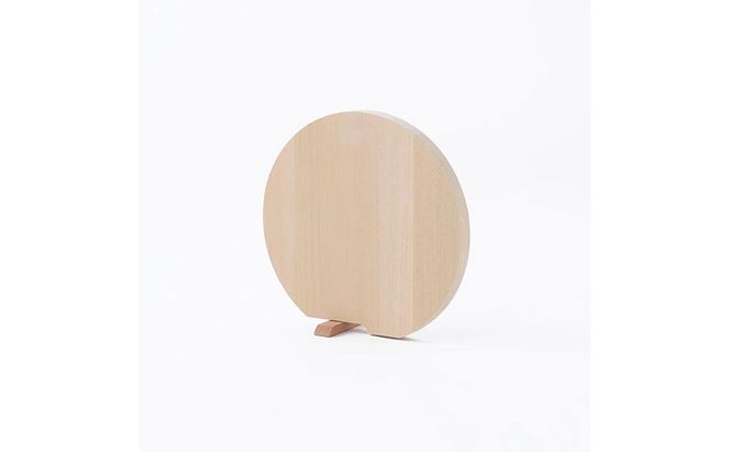 青森ひばの丸まな板 スタンド付き S 木製 青森ひば 青森ヒバ 木工品 卓上 国産 キッチン用品 調理器具 アウトドア キャンプ カットボード カッティングボード 梅沢木材工芸社