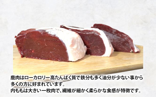 北海道 厚岸産 エゾシカ 内もも 約1kg  鹿 食肉用 鹿肉