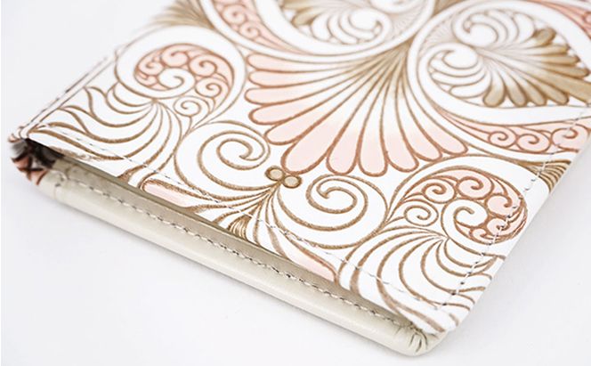 パスケース ロカイユ ベビーピンク 文庫屋大関 名刺入れ カードホルダー 名刺ケース 名刺ホルダー カード入れ 定期入れ 定期ケース 雑貨 生活雑貨 小物 革小物 革製品 本革 日用品 工芸品 東京 東京都 墨田区