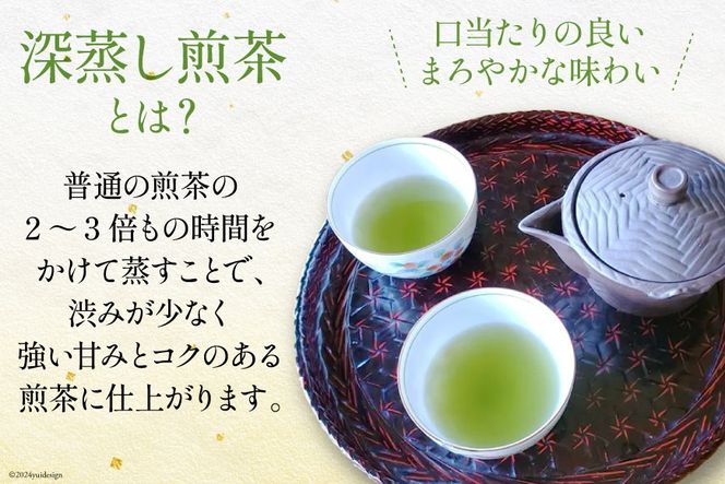 お茶 八女茶 極上煎茶・白（深蒸し煎茶）300g(100g×3袋) [Esprit 福岡県 筑紫野市 21760772] 茶 緑茶 深蒸し まろやか カテキン 前茶