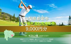 CM008 山梨県都留市内ゴルフ場共通利用券【9,000円分】
