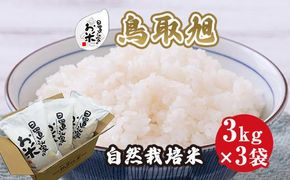 195.日置さん家の自然栽培米「鳥取旭」精米　3kg×3袋 2025年産 313726_AE016VC01
