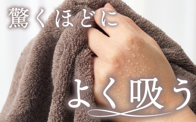 099H3887 よく吸うフェイスタオル 5枚セット（ダークブラウン） 泉州こだわりタオル【泉州タオル 国産 吸水 普段使い シンプル 日用品 家族 ファミリー】