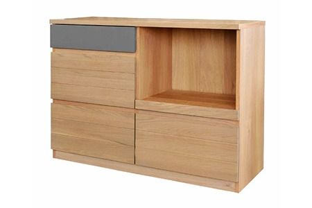 オートム 120ドロワーカウンター【キッチンカウンター カウンター キッチン収納 開梱設置 梱包材引き取り 日本製 完成品】(H062298)