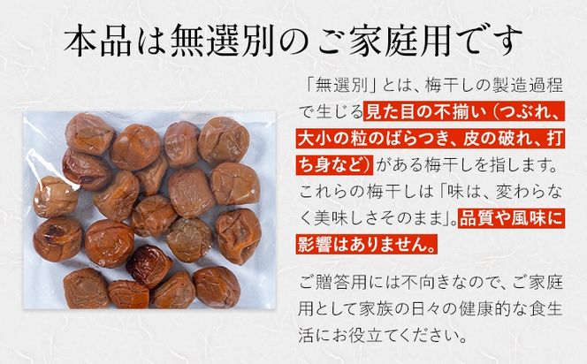 【数量限定！3～7営業日出荷】紀州 南高梅 梅干し はちみつ しそ漬け 送料無料 メール便 ご家庭用 無選別 《3-7日以内に発送予定(土日祝日除く)》和歌山県 日高川町 しそ梅 はちみつ梅---iwfn_wlocal1_wkd_25_2500_220g---