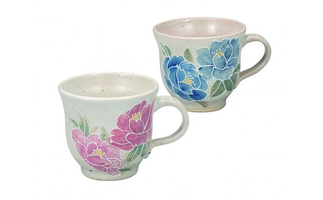 九谷焼　 ペアマグカップ　香華　相川志保作　a04 172111_CY2122